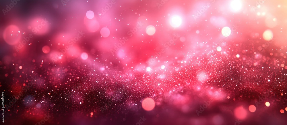Poster vibrant pink abstract background with stunning bokeh effect and light circles creating a dreamy and 