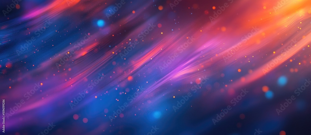 Poster vibrant abstract bokeh background with colorful blurry lights creating a dreamy and artistic atmosph