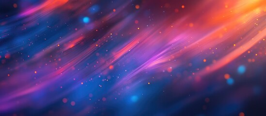 Obraz premium Vibrant abstract bokeh background with colorful blurry lights creating a dreamy and artistic atmosphere for creative design projects