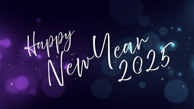 Happy New Year Festive Particles Celebration Template