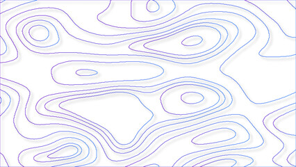 Stylized topographic contour map. Geographic line mountain relief. Background of the topographic map. 