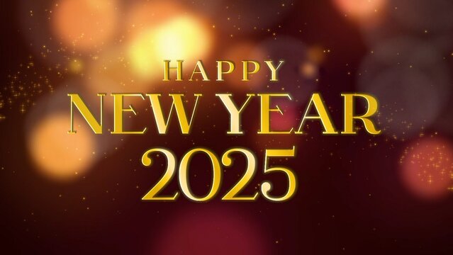 Happy New Year Festive Family Celebration Title