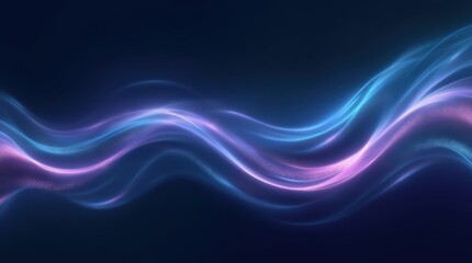 Abstract Wavy Background with Smooth Flowing Curves