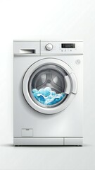 washing machine isolated on white