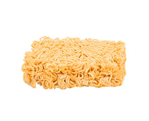 Uncooked instant noodles isolated on transparen png.