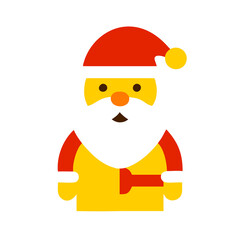 Christmas santa claus colored shape