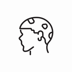 blemishes on head icon sign vector