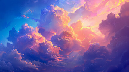 Fototapeta premium Beautiful Clouds: A focus on stunning and picturesque clouds in the sky.