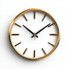 Clock icon isolated on white background - 3d rendering