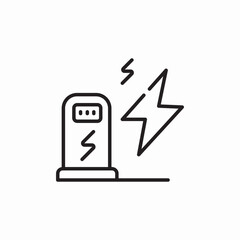 electrcity petrol station icon sign vector