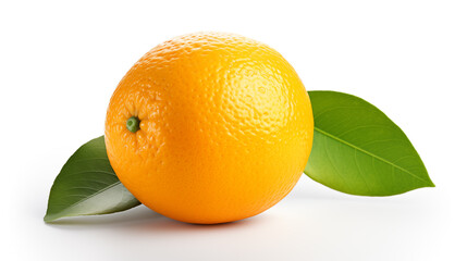  orange fruits isolated on a white background.