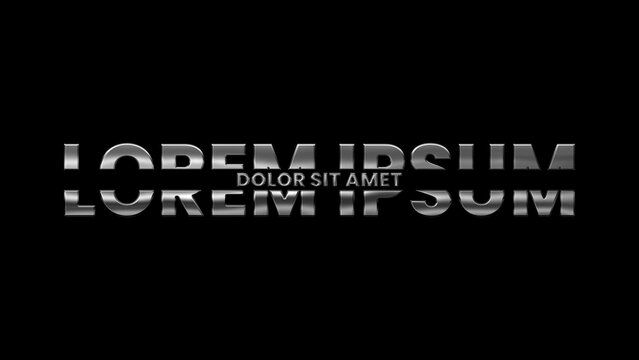 Silver Shiny Text & Title Intro Template