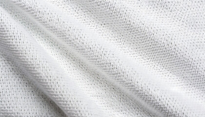 Close-Up of White Mesh Fabric for Sportswear