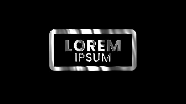 Clean Shiny Metal Title Intro Template