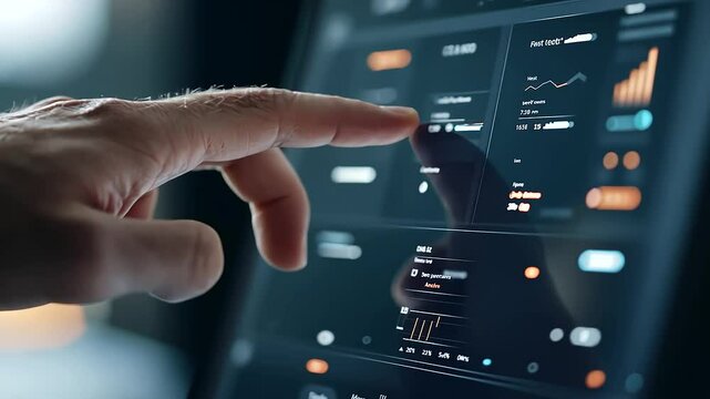 Customer Success Software Dashboard Close Up