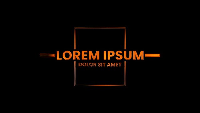 Realistic Metallic Text & Title Intro