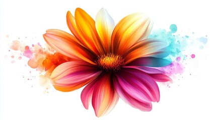 Beautiful flower image arrangement elements