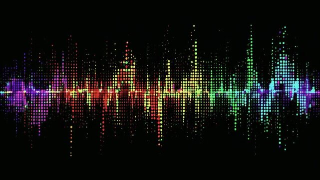 abstract background with equalizer