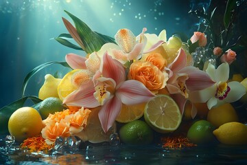 Man embraced by supportive woman in hyper realistic portrait