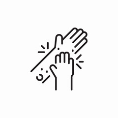 arm scabies rash icon sign vector