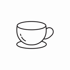 tea cup icon sign vector
