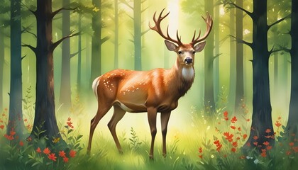 Medieval fantasy castle with tall spires and towers surrounded by misty forest under full moon