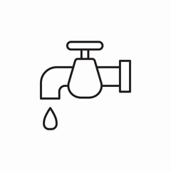 water tap icon sign vector