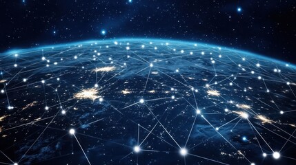 Obraz premium Global Network Connection