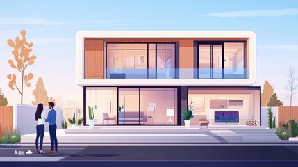 Modern Home Inspection and Client Engagement Visual