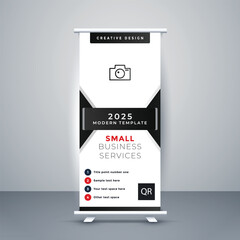 Retractable x stand banner pull popup banner template with a distinctive design for a stylish corporate business roll-up banner signs standee