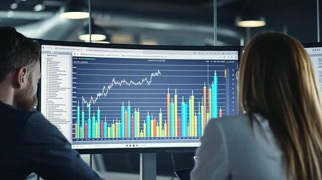 3_Team Analyzing Customer Journey Data in Digital Workspace