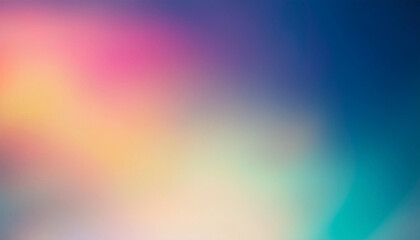 Obraz premium Colored Holographic Gradient Blur Abstract Background, Light Leaks - Photo Overlay for Create Vintage Film Mood, Trendy Style and Nostalgic Atmosphere for Your Photos. Use a Screen Blending Mode.