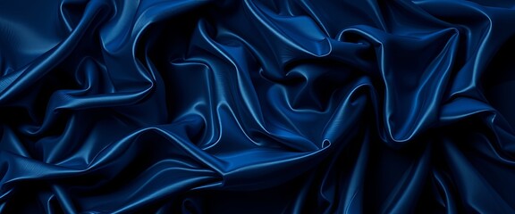 Obraz premium Velvety cosmic shadows in midnight blue with silver glow for widescreen wallpapers