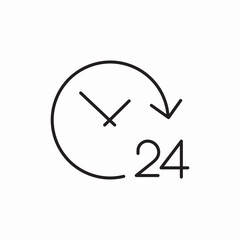 all the time icon sign vector