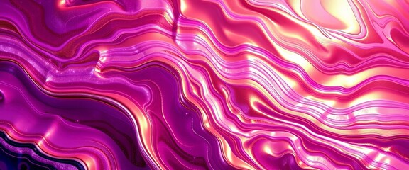 Obraz premium Swirling Amethyst and Molten Bronze Abstract for Widescreen Wallpapers