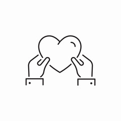 give hearth icon sign vector