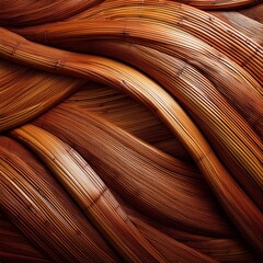 wave brown handicraft weave texture bamboo surface