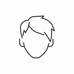 hair style for men icon sign vector