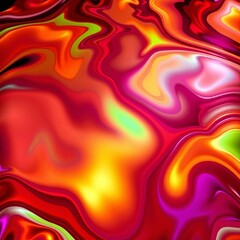 Vibrant Fluid Patterns in Saturated Hues for Wide Range of Digital Applications