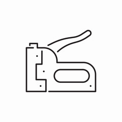 staple gun icon sign vector