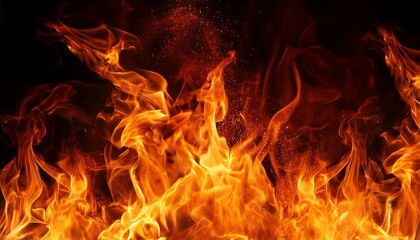 fire flames background stock photo