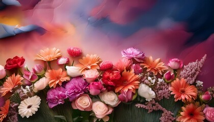 flowers background painting backgrounds texture
