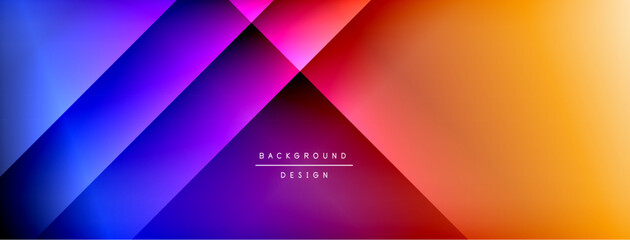 Fototapeta premium Colorful gradient with lines made of shadow and light. Creative background