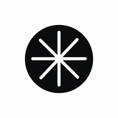 snowflake pattern icon sign vector