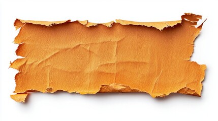 Torn Orange Paper Texture Background