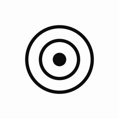 dart targeting icon sign vector