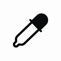 dropping pipette icon sign vector