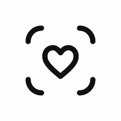 heart love icon sign vector