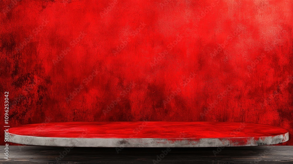 Aufkleber dynamic red background for creative presentations studio image minimalistic artistic concept