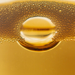 water drops in the glass